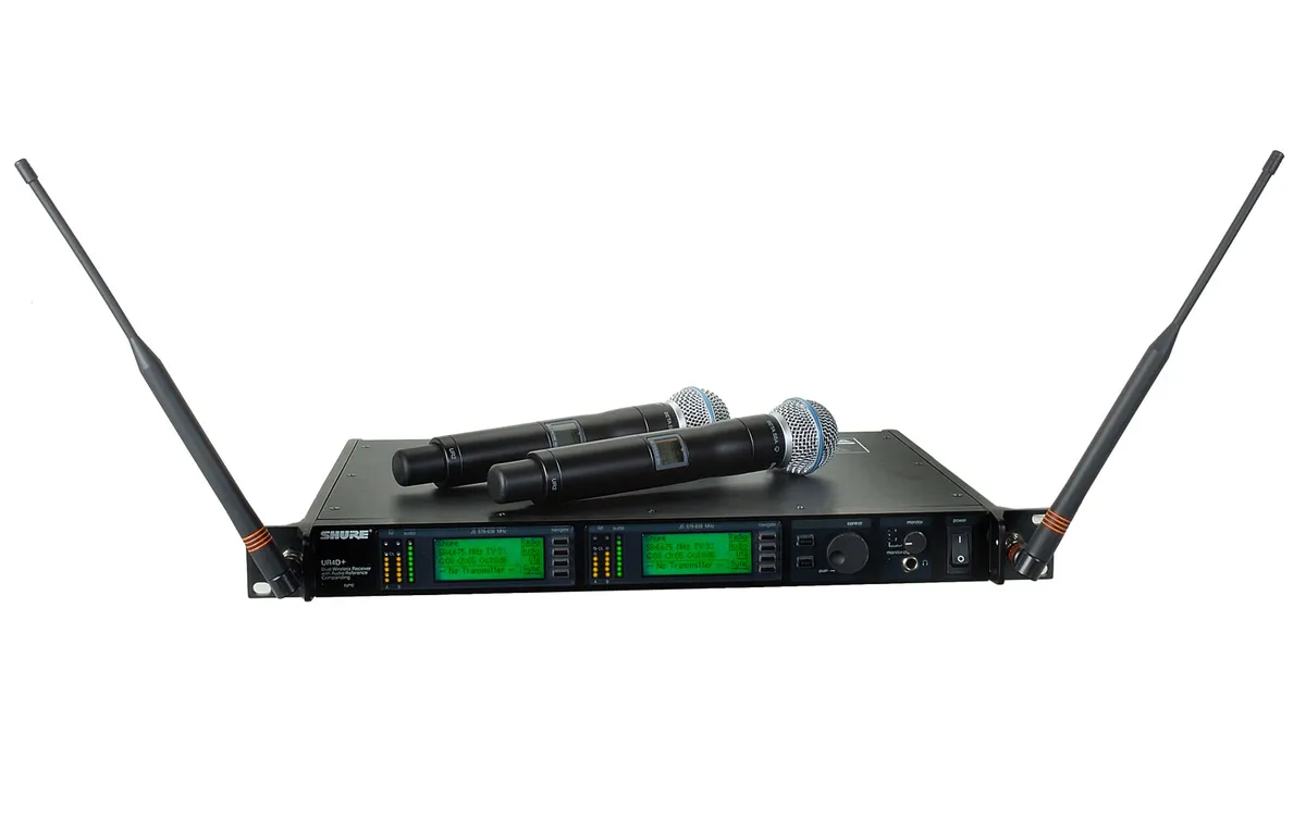 KIT MIC SHURE ULXD4D x2 58a